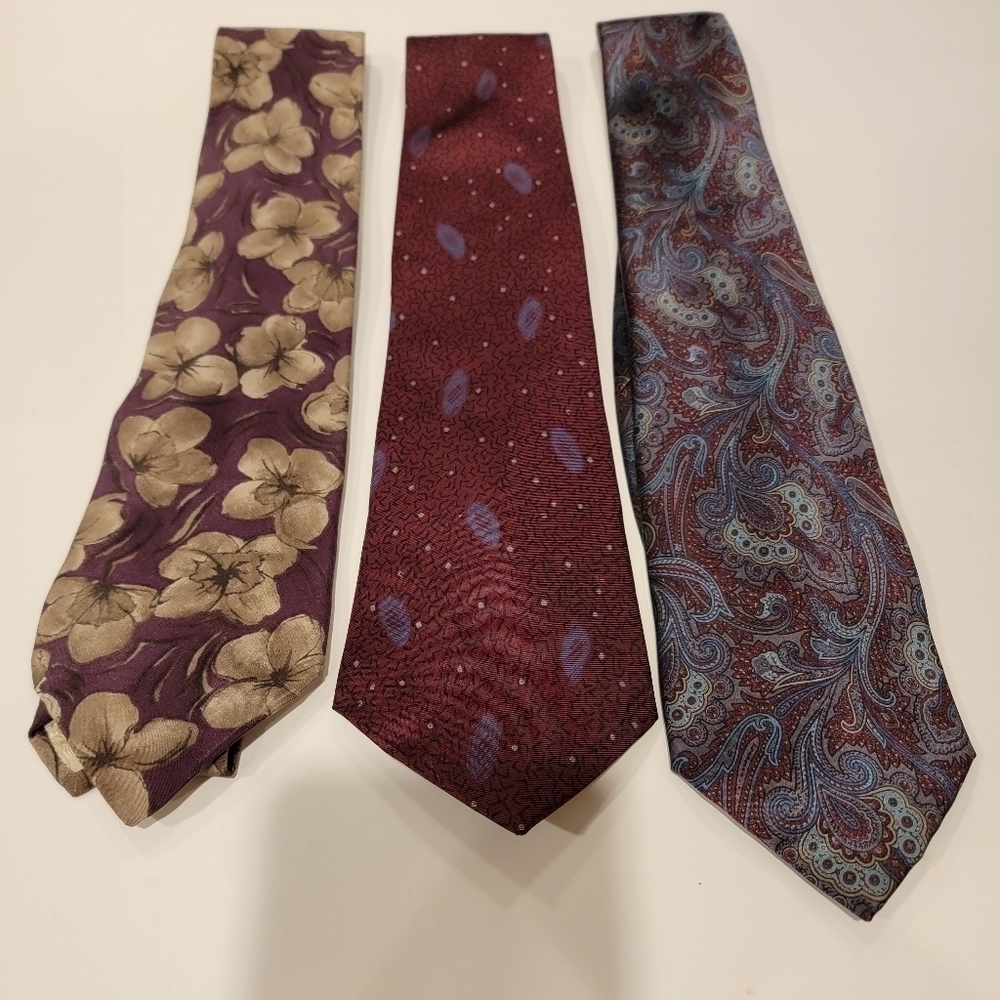 3 Ties 100% silk all made in italy